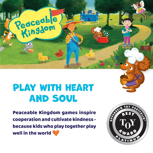 2 Peaceable Kingdom Acorn Soup Game - Educational Games for Toddlers, Includes Instructions and Parent Guide - Year Old