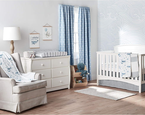 Lush Decor Baby Seaside Sherpa Blanket, Blue 30" x 40"
