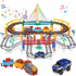 Electric Train Set for Kids Ages 5-8, 2 in 1 DIY Tracks