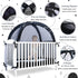 Crib Tent, Pop Up Safet Crib Net to Keep Baby from Climbing Out, Breathable & Skin-Friendly Mesh Crib Cover, Strong