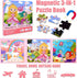 3-5, 3-in-1 4-6, Magnetic Puzzles for Kids Princess Unicorn Mermaid Travel Puzzles for Kids Ages Car Airplane Road Trip