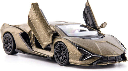 1/36 Scale Lamborghini Sián FKP37 Casting Car Model, Zinc Alloy Toy for Kids, Pull Back Vehicles Gift