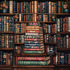 PICKFORU 1000 Vintage Book Puzzles for Adults Pieces, Bookshelf Wildflower Pages Jigsaw Puzzle, Retro Library Aesthetic