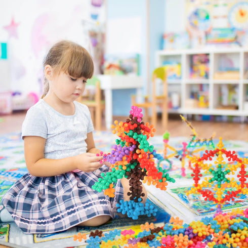 TOMYOU 400 Pieces Building Blocks Kids STEM Toys, Educational Interlocking Solid Plastic Sets for Ages 3+
