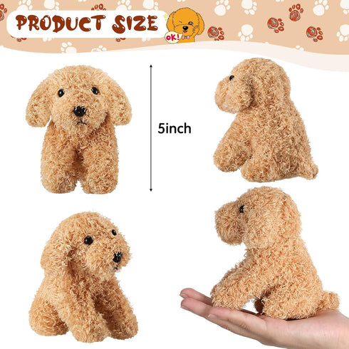 Sumind 8 Pcs Mini Plush Dogs Stuffed Animals Bulk, Assorted Cute 5 Inch Small Animal Plush Toys for Party Supplies