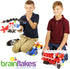 VIAHART Brain Flakes Tube-Go Set Add-On, 16 Wheels and 8 Axles, Build Cars and Trucks, Great STEM Toy