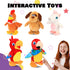 Hopearl Talking Parrot Toy - Repeats What You Say, Walking Electric Interactive Animated Plush Buddy for Toddlers