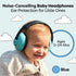 Baby Headphones for Noise Protection, Blue Over-Ear Earmuffs for Infants 0-24 Months