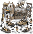 JASSKKBO 86-In-1 4-7 6-8 8-12, Army Men Toys for Boys Military Base/Truck/Kayak Boat/Motorcycle/Helicopter/Army Men