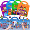 4 Sets of Halloween Reusable Sticker Books for Kids 2-4, Activities for Toddlers 1-3, Removable Jelly Stickers