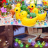RoundFunny 200 Pcs Mini Luminous Resin Sailor Cruise Ducks Glow in The Dark Tiny Cruise Duck for Hiding with Hat