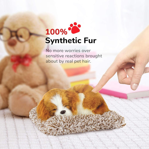 Mini Cavalier King Charles, Realistic Battery-Operated Dog Toy, Calming Companion for Kids & Elderly