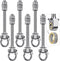 BeneLabel Heavy Duty Swing Hangers, Set of 6 Stainless Steel 304 Hardware for Hanging Hammocks, 1500LB Capacity