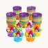Fun Express Easter Baskets Bulk 72 Pack - Colorful Plastic Easter Egg