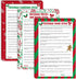 62 Pieces Christmas Trivia Party Game Cards for Adult Annual Festive Events and Christmas Party Decorations