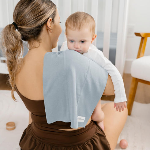 Pack 6 Baby Wrap Carrier and Cotton Burp Cloths, of Bundled by Comfy Cubs