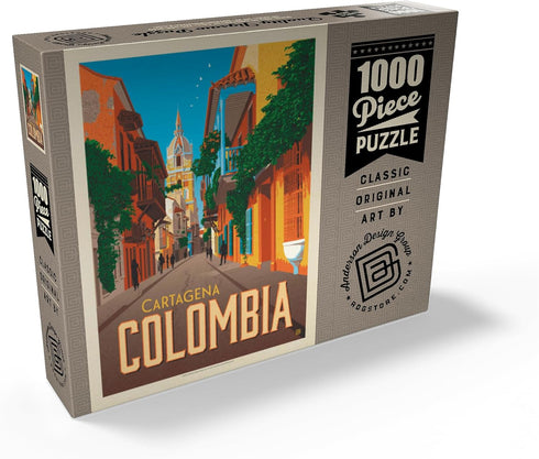 MyPuzzle Colombia: Vintage Poster - Premium 1000 Piece Jigsaw Puzzle for Adults, Cartagena