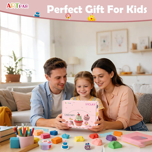 Set,Ultra 12 ARTPAR Air Dry Clay for Kids,Modeling Clay Kit,Model Magic Sculpting Light & Soft, Safe Non-Sticky | Box