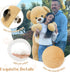 MorisMos Teddy Bear Stuffed Animal, 4FT Giant Tan Plush Toy, Soft Big Bear for Gifts