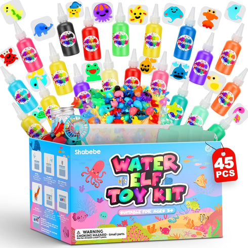Magic Water Elf Toy Kit 20 Magic Gels (2 Glow-in-The-Dark) & 18