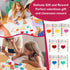 Ulema 28Pcs Colorful Heart Crayons with Cards, Valentines Day Gifts for Classroom, Girl Boy Birthday Gift Goodie Bags