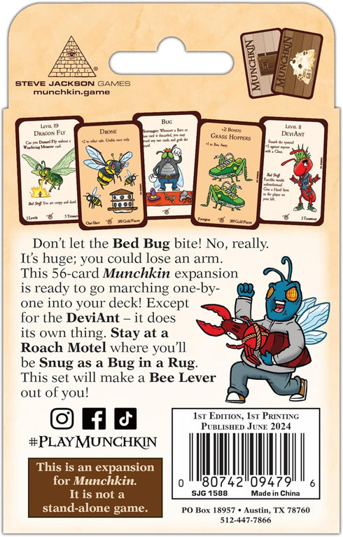 Steve Jackson Games Munchkin: The Floor is Larva, Strategy Card Game for Ages 10+, 3 to 6 Players