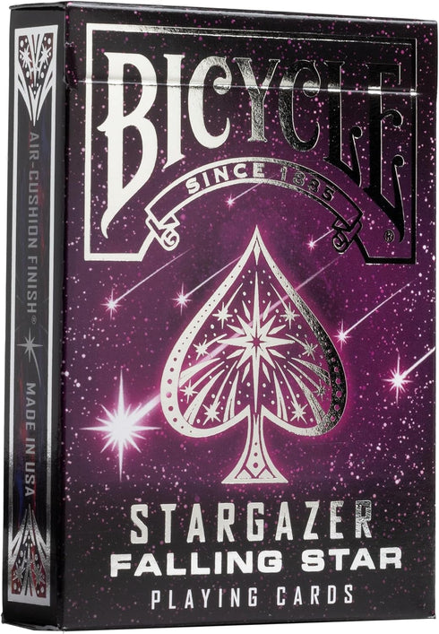 Bicycle Stargazer Falling Star Galaxy Design - Playing Cards