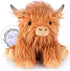 SuzziPals Heatable & Coolable Highland Cow Weighted Stuffed Animals, Microwavable Stuffed Animals