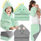 Flasoo 12 Pcs Baby Towel Set, Soft Baby Bath Towels and Washcloths