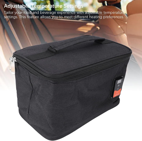 Yunseity Electric Lunch Box Food Heater, Adjustable Temperature Portable Car Food Warmer Mini Personal Microwave Bottle