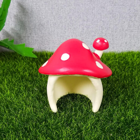 YEYILILINHONG Miniature Mushroom House Fairy Garden Resin Ornament Micro Landscape Molds for Tabletop Dollhouse Bonsai