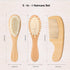 Set (3pcs Baby Grooming Kit,Baby Health Care Kit,Baby Brush Soft Bristles Baby Nail Kit Nursery Care Kit Wooden)