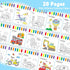 SOCOLER 1-3, 4-8 Paint with Water Coloring Books for Toddlers, Traffic Theme Mess Free Watercolor Painting Papers