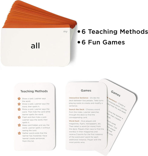 Think Tank Scholar Pre-K Sight Words Flash Cards, 100+ Dolch & Fry Sight Words for Toddlers