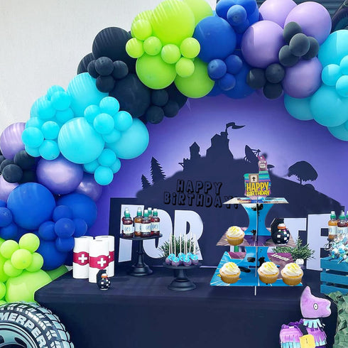 Video Game Birthday Party Supplies, 3 Tier Cupcake Stand for Boys Game Fans Birthday Decorations and Baby Shower Favors