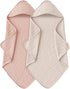 MairMore Hooded Baby Bath Towels, 100% Muslin Cotton Baby Girl Towels with