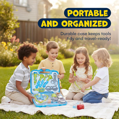 Playset Set Set Kidzlane Doctor Kit for Kids - Kids Doctor with Electronic Stethoscope - Kid Doctor Play - Pretend Play