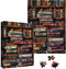 Larkipuzz Vintage Library Bookshelf Jigsaw Puzzle 1000 Piece for Adult, Funny Books Challenging