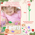 Set, 24 1380Pcs Sopu Colorful Rose Bouquet Flowers Building Boxes Artificial Flowers Botanical Collection Flowers