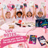 RISFUNIA 24 Pack Valentines Gifts for Kids Classroom, Wooden STEM Kits, Kids Valentines Day Cards for School Exchange