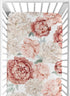Sweet Jojo Designs Fitted Baby Crib Sheets (Boho Pink Floral) for Girls,