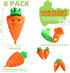 8 Pack Cute Carrot Balloons Farmer Vegetable Decoration Fruit Veggie Farm Food Party Supplies For Birthday Picnic