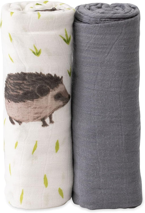 Little Unicorn Deluxe Muslin Swaddle Blanket | Rayon Made from Bamboo |
