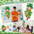 Seenelling Set 23.6 31.5in 6 St Patricks Day Games Large x Dart Board Games with Sticky Balls Irish Party for Adults