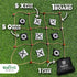 SWOOC Games - Giant Tic Tac Toe Outdoor Game | 3ft x 3ft | Instant Setup, No Assembly | Bean Bag Toss Outdoor Games for