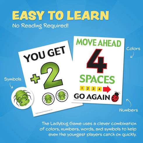 The Lady Bug Game - Award Winning Educational Kids Board Game for Travel and Home