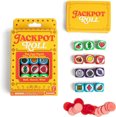 20 50 12 Jackpot Roll by Relatable A Fast Paced Casino Themed Dice Game for Family Game Night and Games for Adults