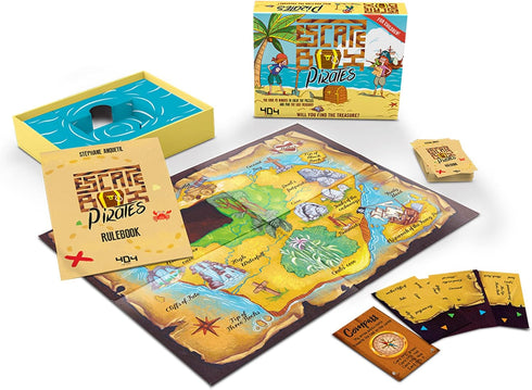 Escape Box Pirates Game | Escape Room in a Box for Family Game Night | Puzzle Solving for Kids and Adults Ages 7+