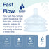 Talbot's (2-Pack) 6+ Dr. Silicone Anti-Colic Bottle Replacement Nipples - Anti Colic Baby Bottle - Feeding Supplies
