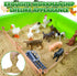 MYDOVA 43 2.2lbs Playset, 3 4 5 6 7 8+ Farm Sensory Bin, Pcs Play Sand Farm Toys Farm Animal Trucks Toys with Play
